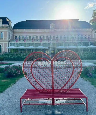 Liefde in Bad Ischl-bankje