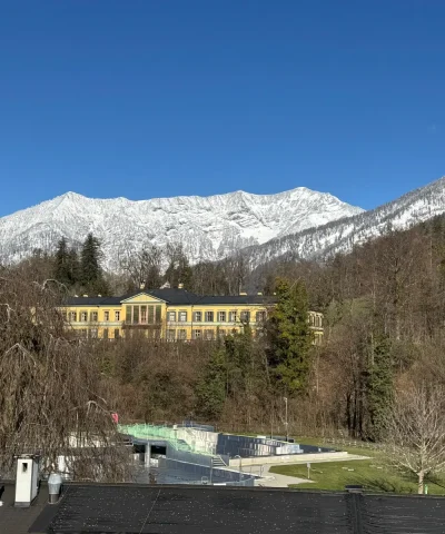 Uitzicht op de Kaiservilla, Zimnitz en Jainzen